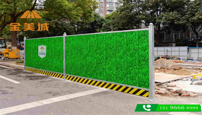 南充嘉陵区绿化公司采购灯杆及灯具安装彩钢围挡 照明工程标准化围蔽(图1)